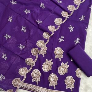 mul applique embroiderd suit